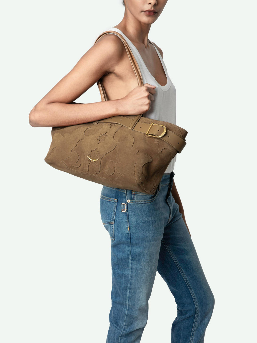 Zadig&voltaire Jane Shopper Suede Bag
