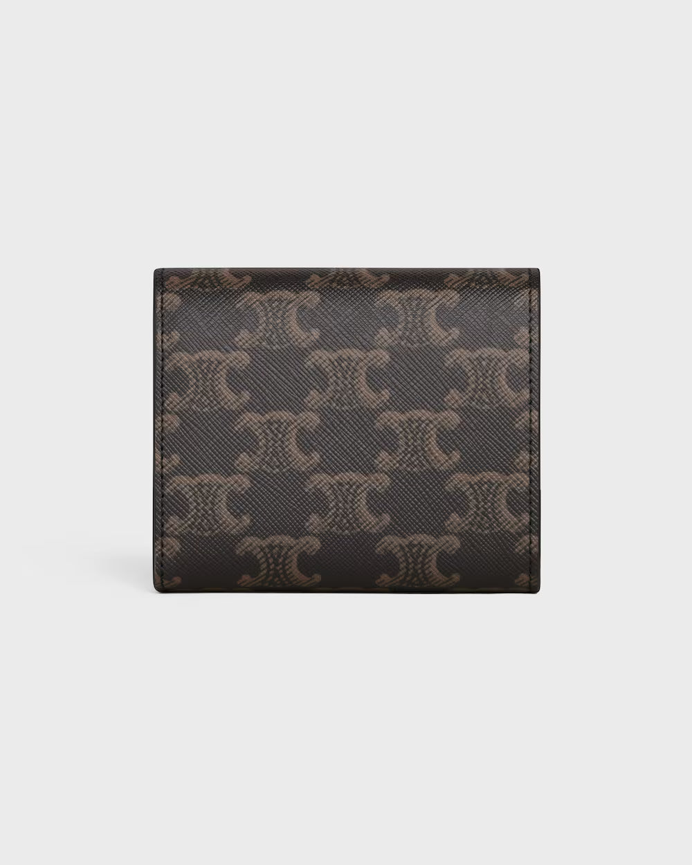 Celine Small Flap Wallet Triomphe in Triomphe Canvas – Tan