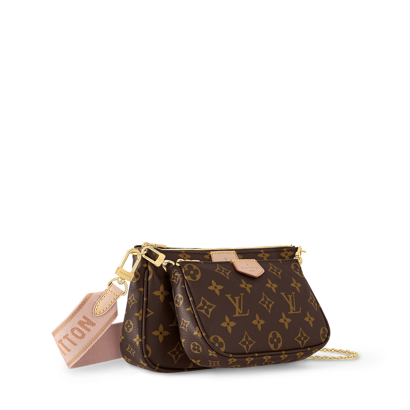 Louis Vuitton Multi Pochette Accessoires – Monogram / Light Pink