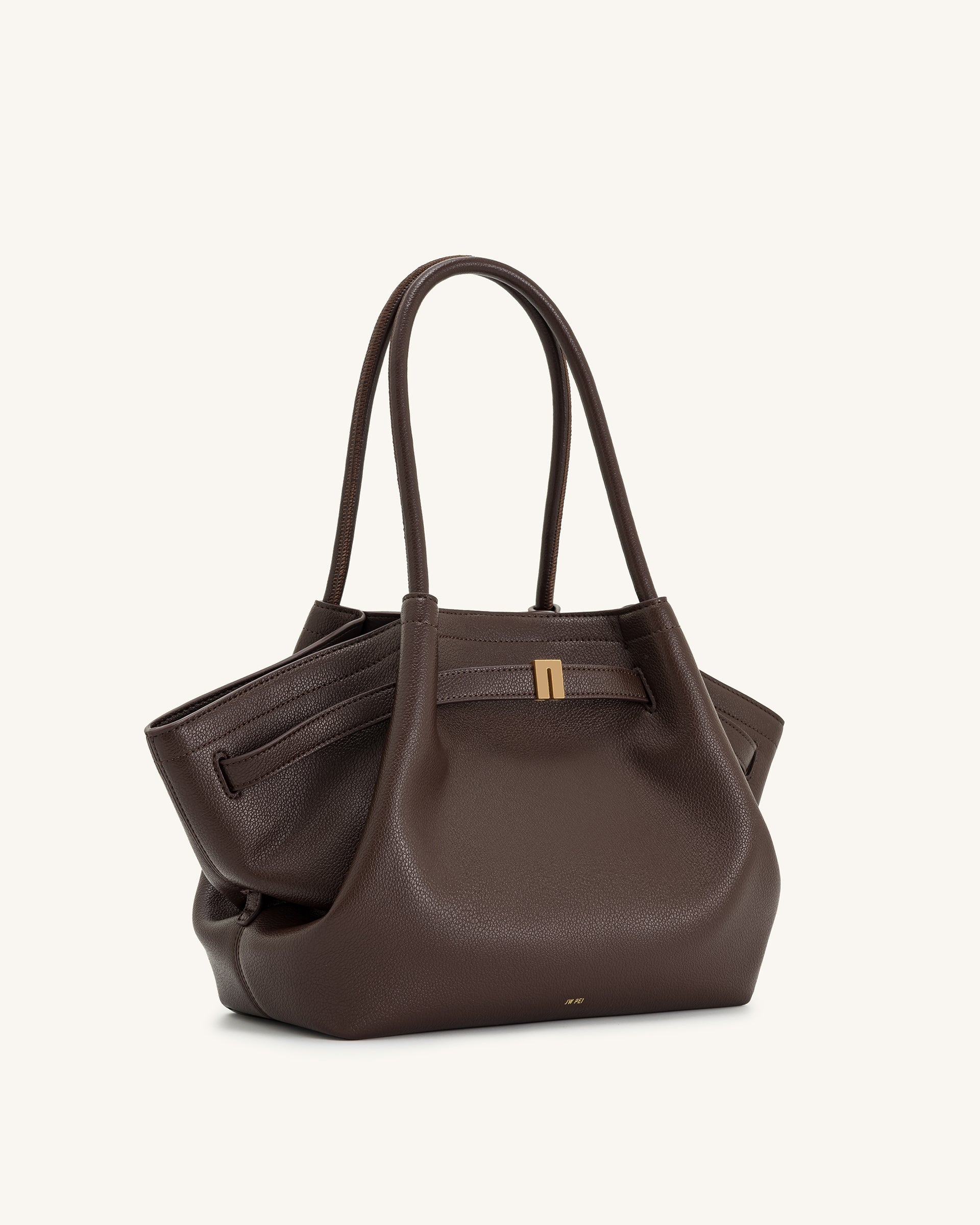 JW PEI Hana Medium Tote Bag – Dark Brown