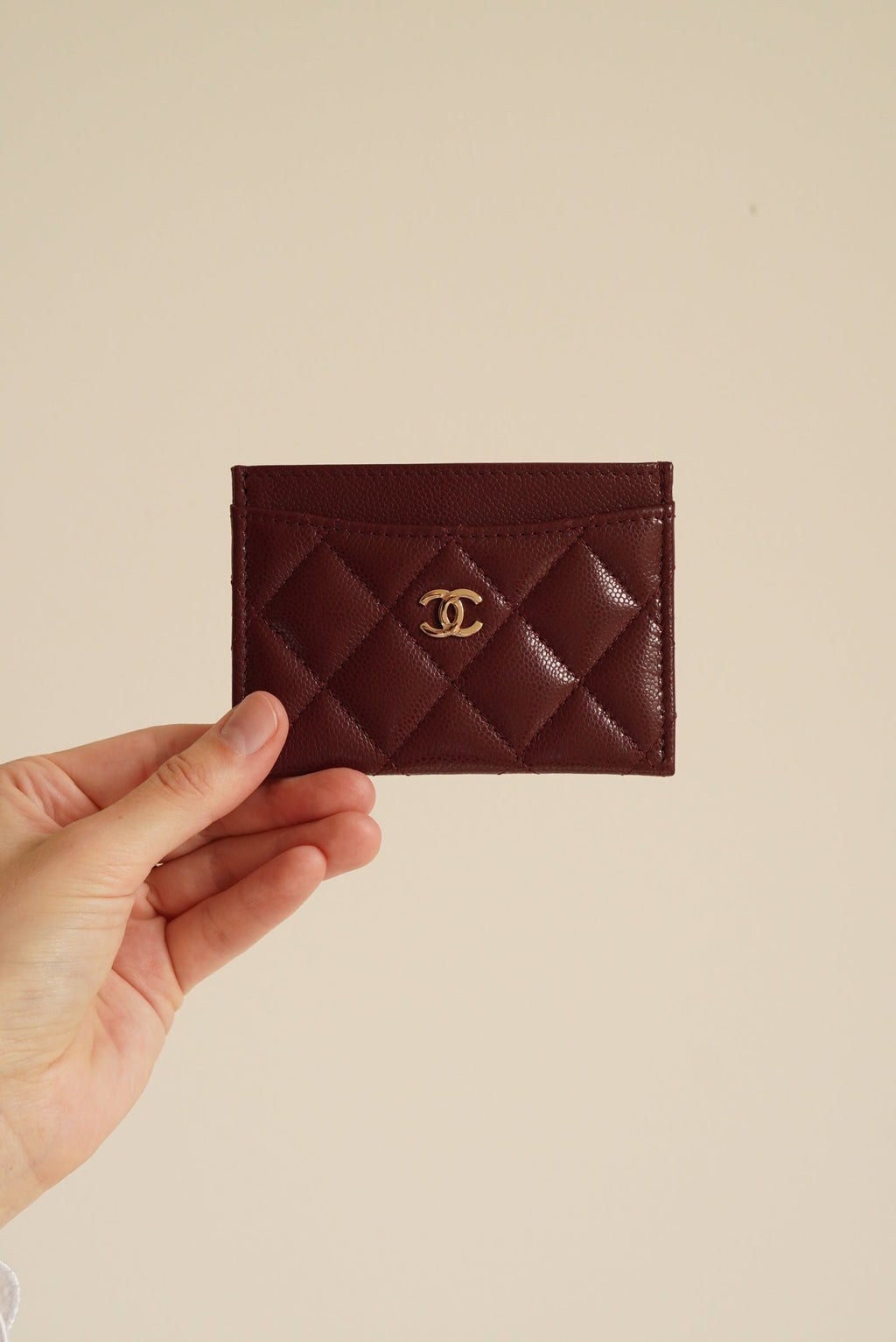 CHANEL Classic Card Holder – Burgundy