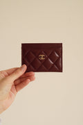 CHANEL Classic Card Holder – Burgundy