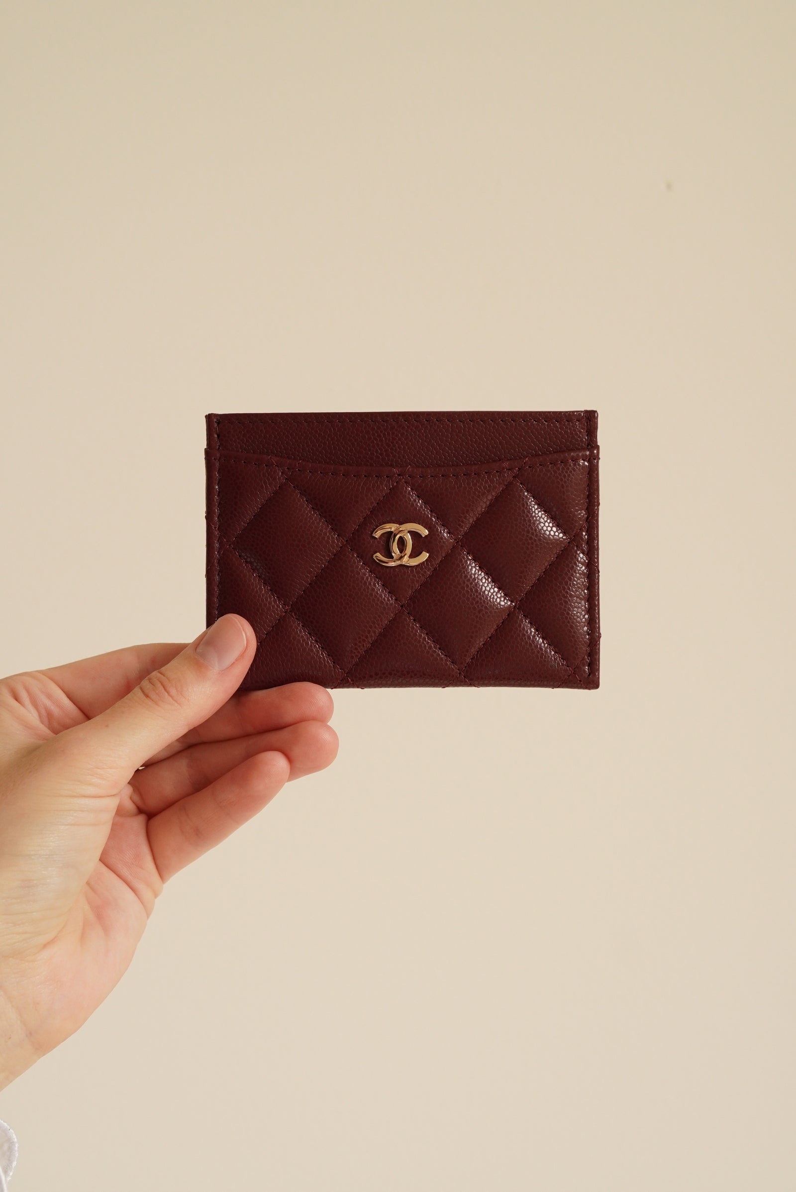 CHANEL Classic Card Holder – Burgundy