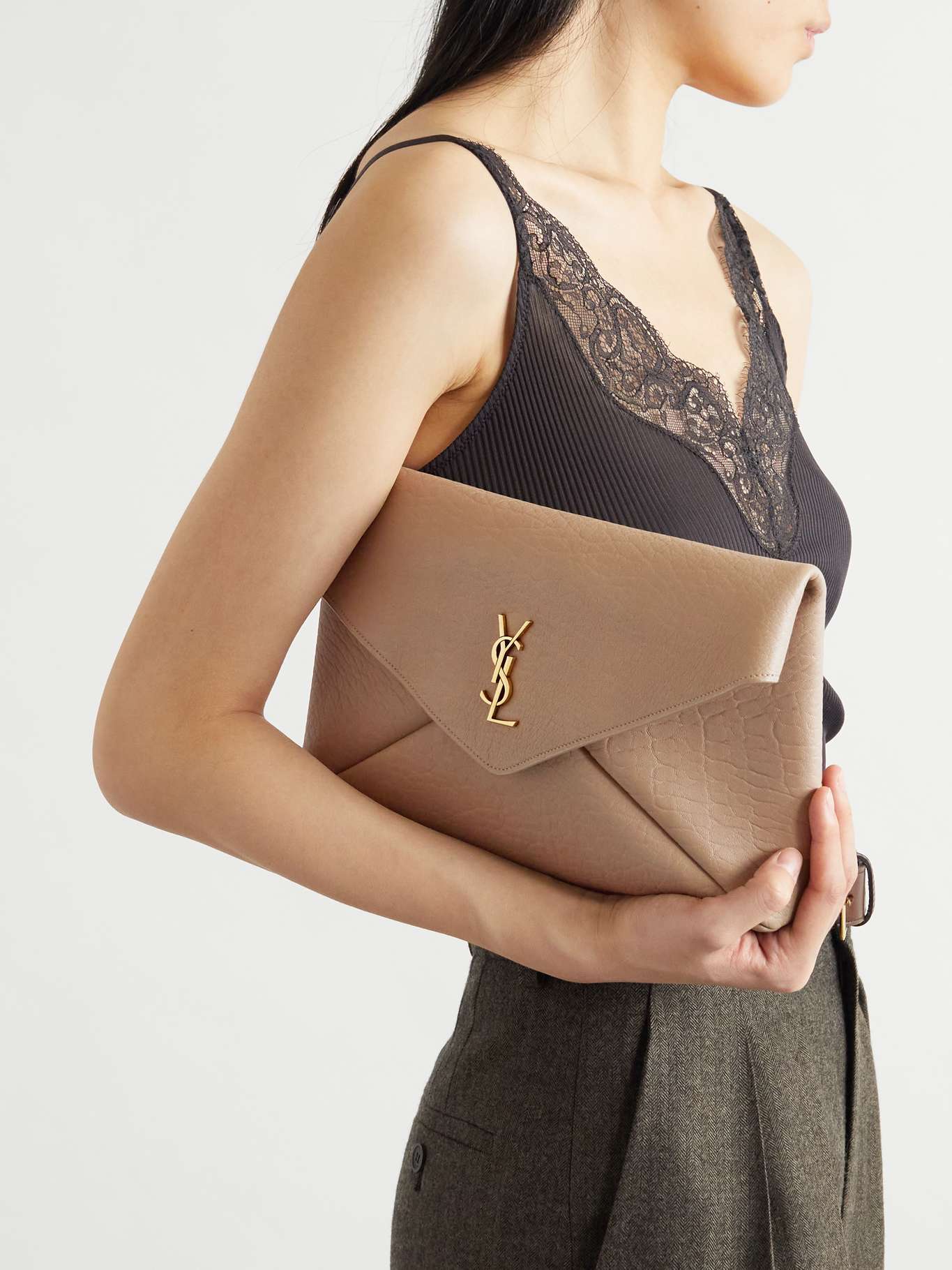 Cassandre Large Envelope Pouch In Lambskin