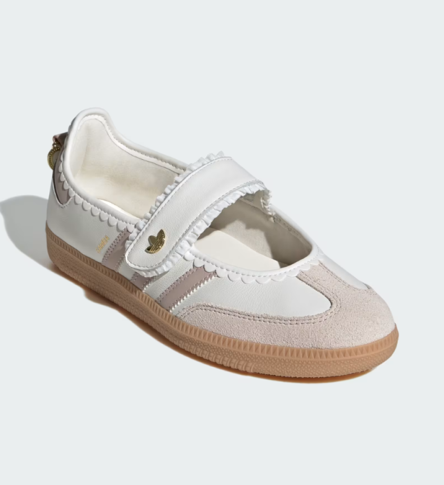 adidas Samba Jane Frill Pack – Cloud White / Wonder Taupe