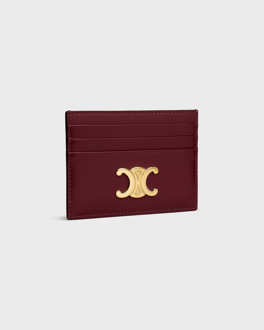 Celine CARD HOLDER TRIOMPHE IN SHINY CALFSKIN