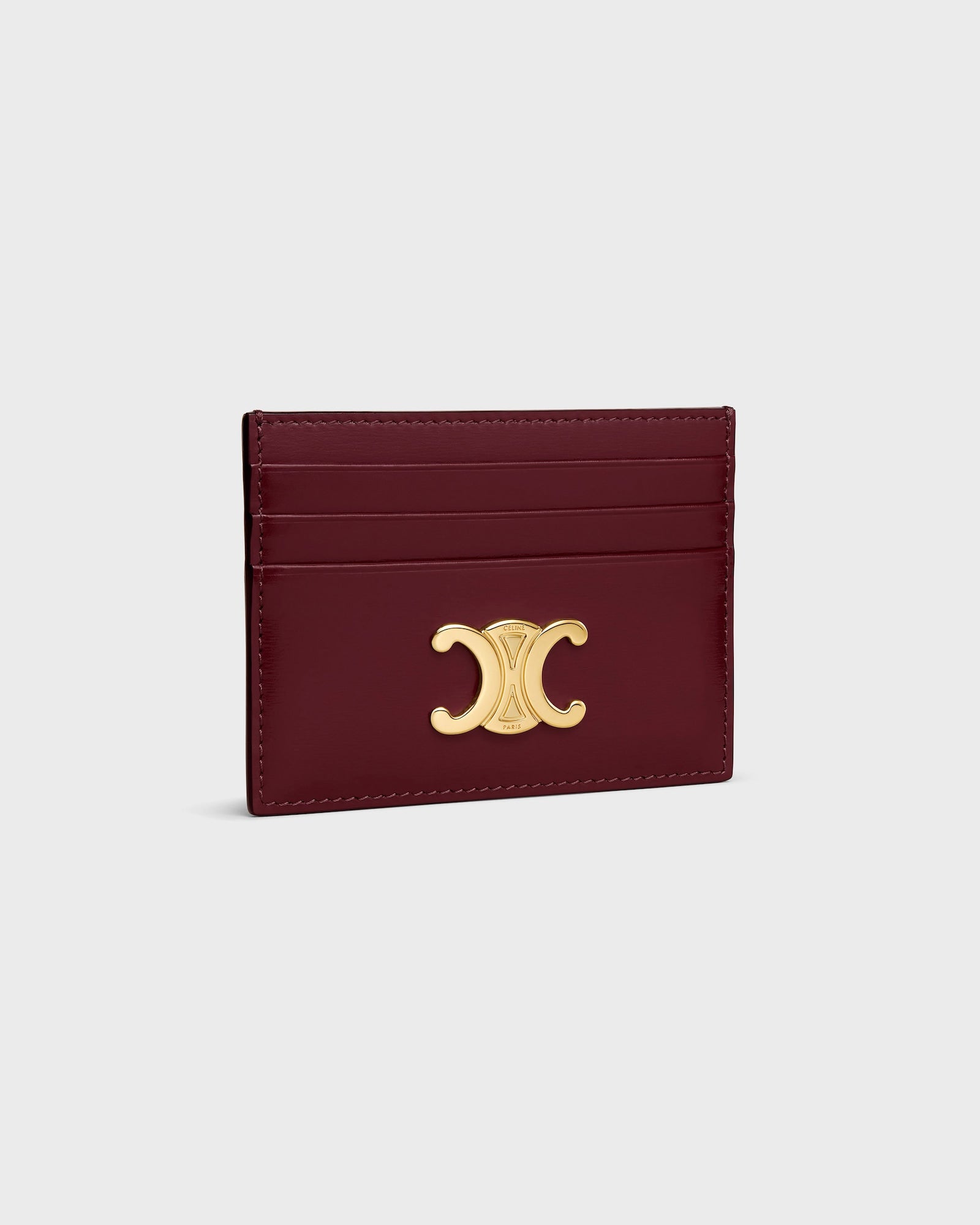 Celine CARD HOLDER TRIOMPHE IN SHINY CALFSKIN