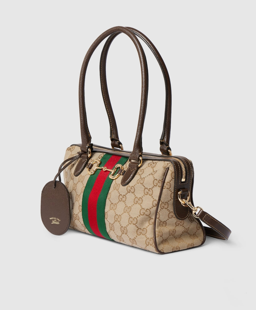 Gucci Borsetto Medium Boston Bag – Sand & Brown GG Canvas