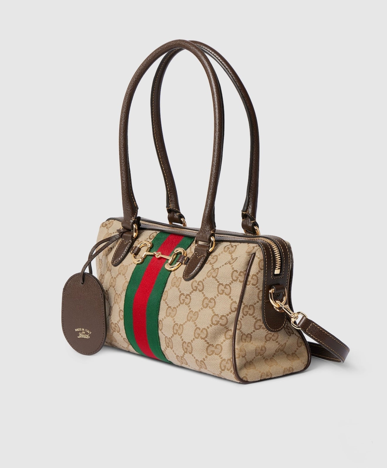 Gucci Borsetto Medium Boston Bag – Sand & Brown GG Canvas