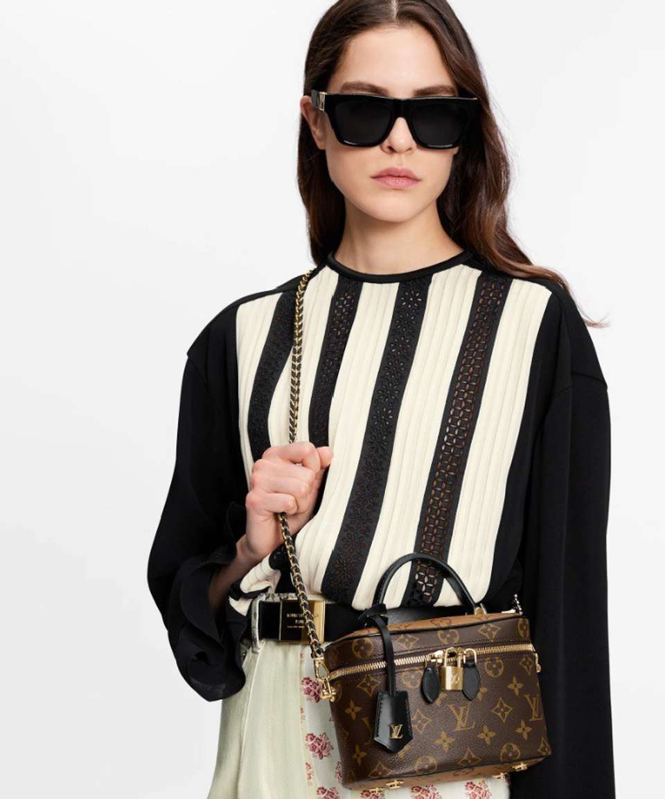 Louis Vuitton Vanity Chain Bag in Monogram Reverse Canvas
