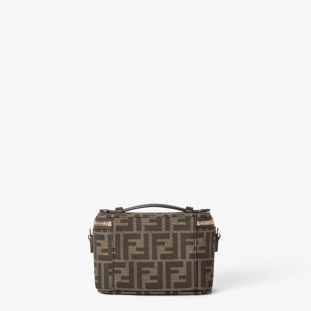 Fendi Vanity FF Jacquard Mini Bag – Tobacco Brown