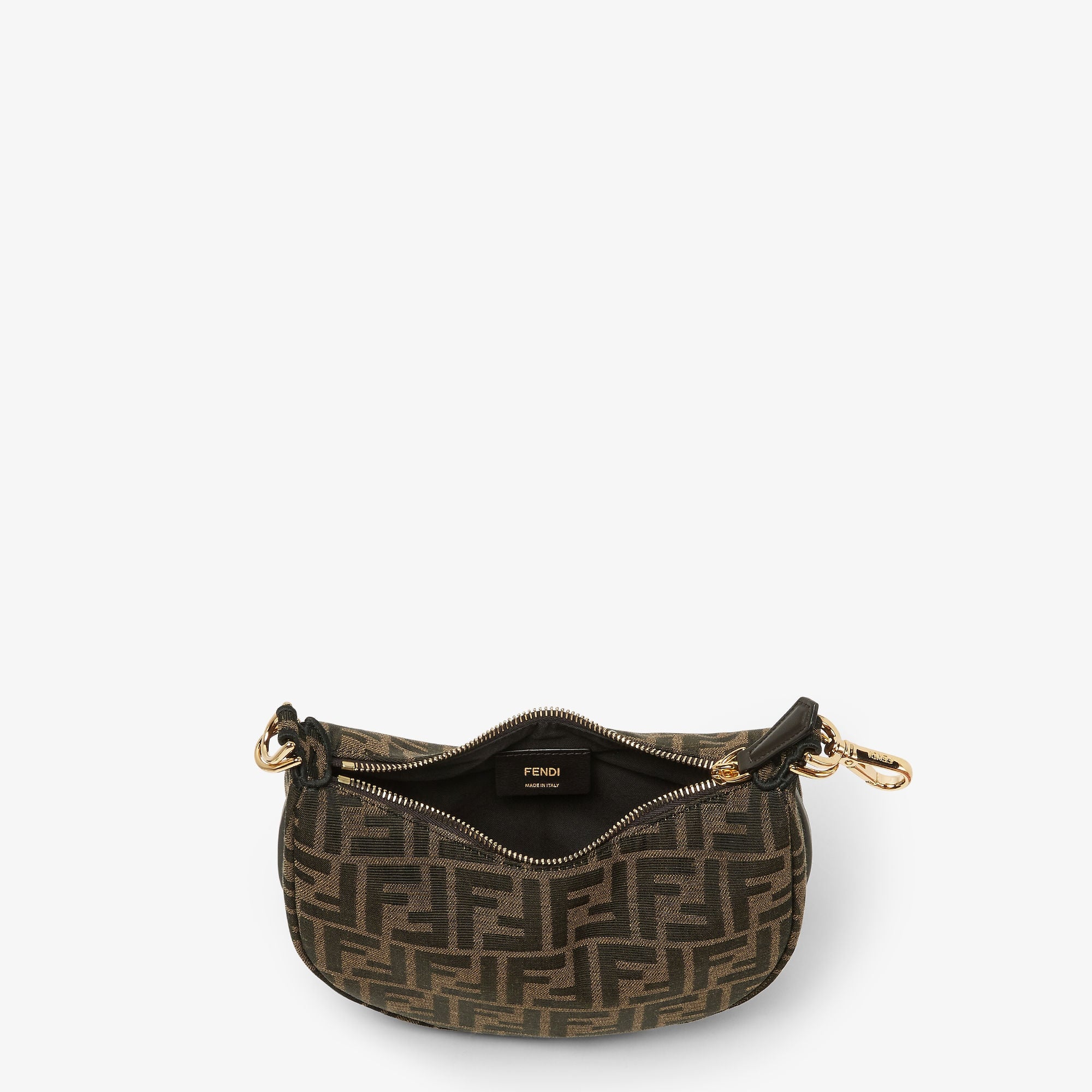 Fendi Fendigraphy Mini FF Jacquard Bag – Brown