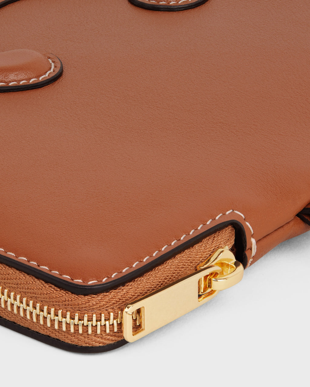 CELINE Small Pouch with Strap Cuir Triomphe – Tan