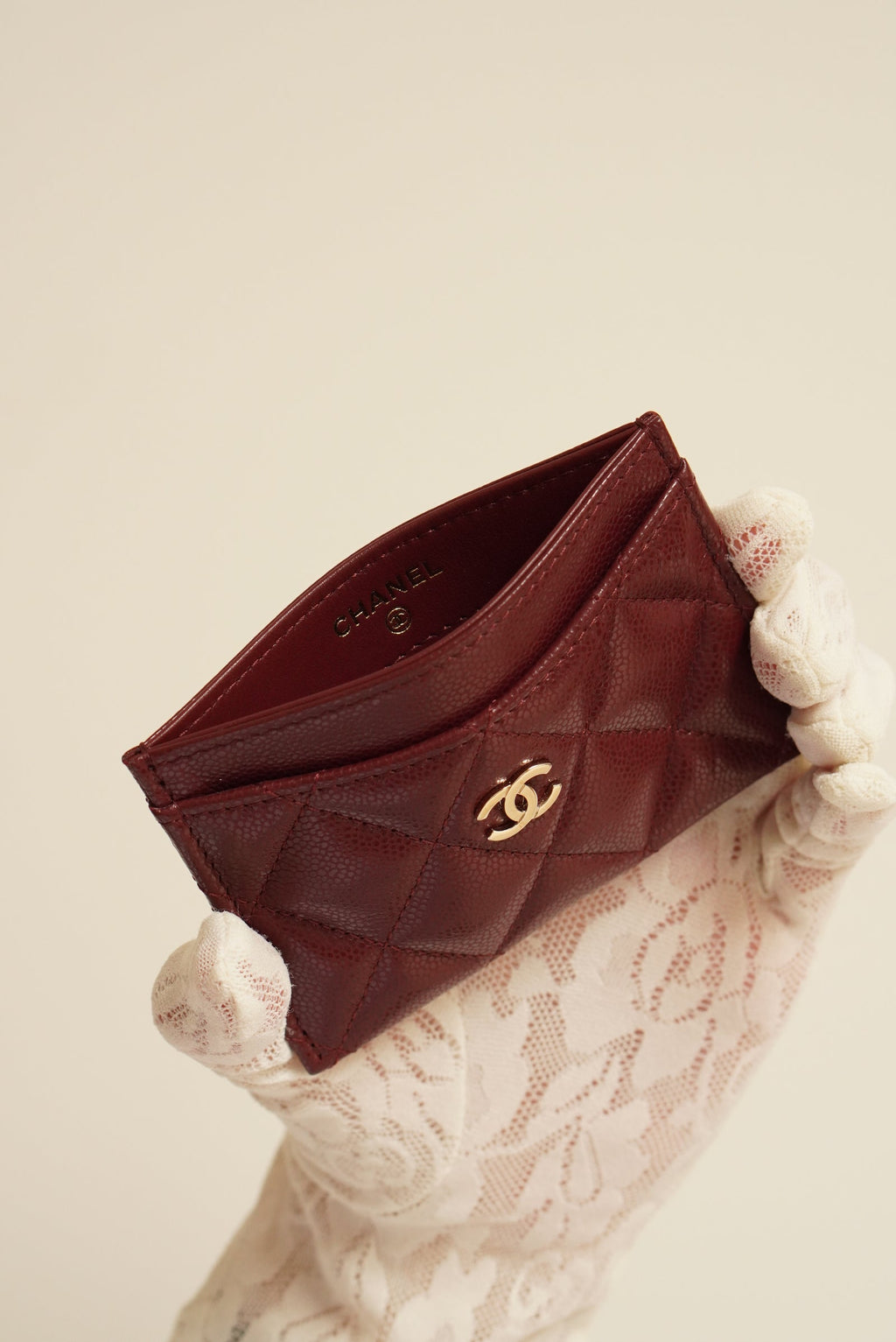 CHANEL Classic Card Holder – Burgundy