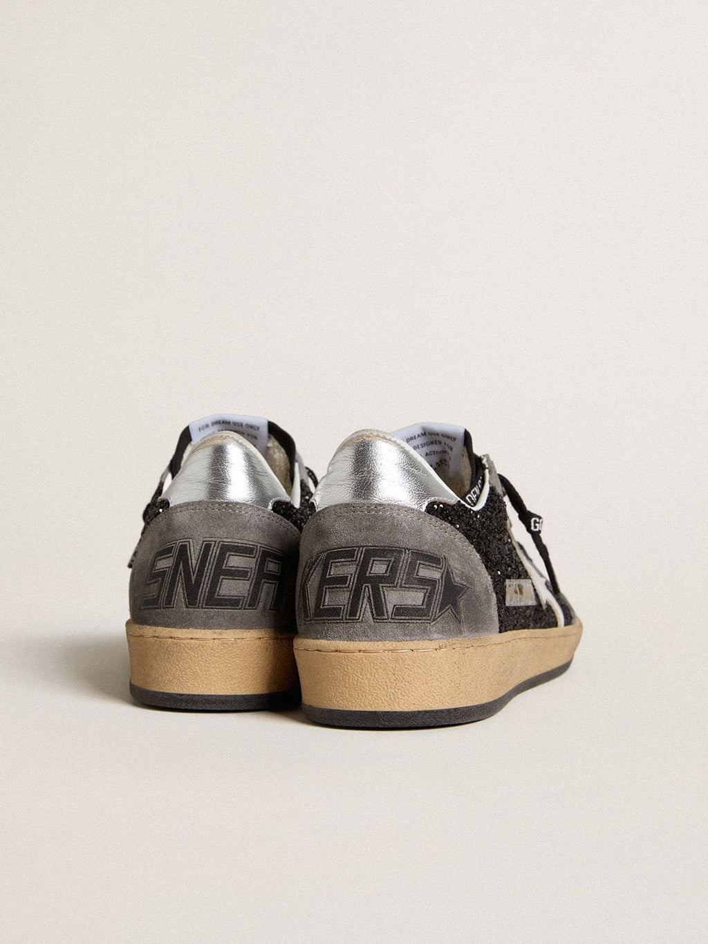 Golden Goose ballstar Black & Grey Glitter Sneakers