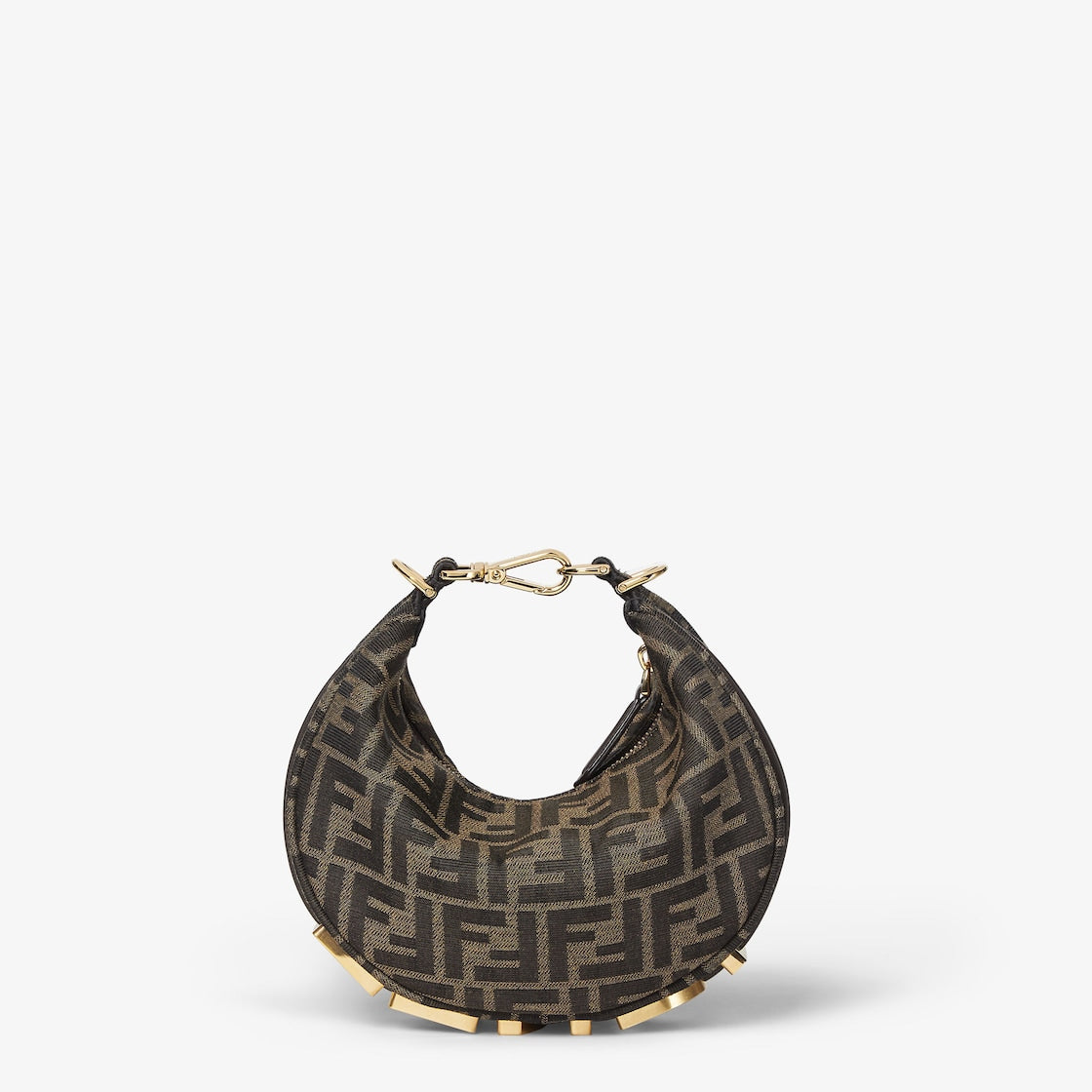 Fendi Fendigraphy Mini FF Jacquard Bag – Brown