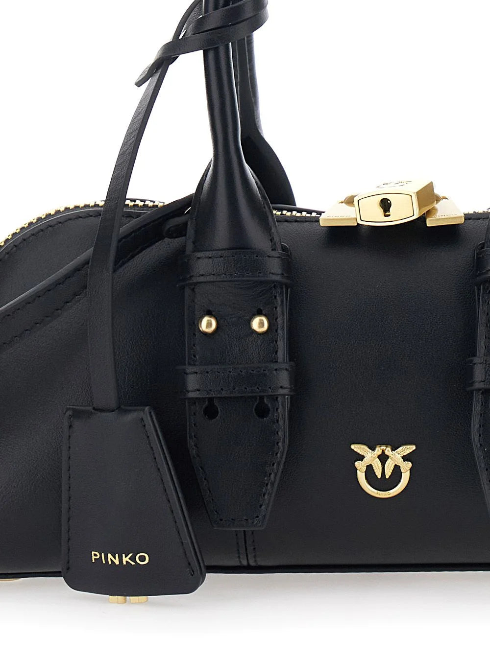 PINKO Mini Escape Bag Bowling Bag – Black