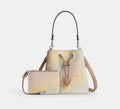 Coach Rowan Bucket Bag in Rainbow Signature Canvas