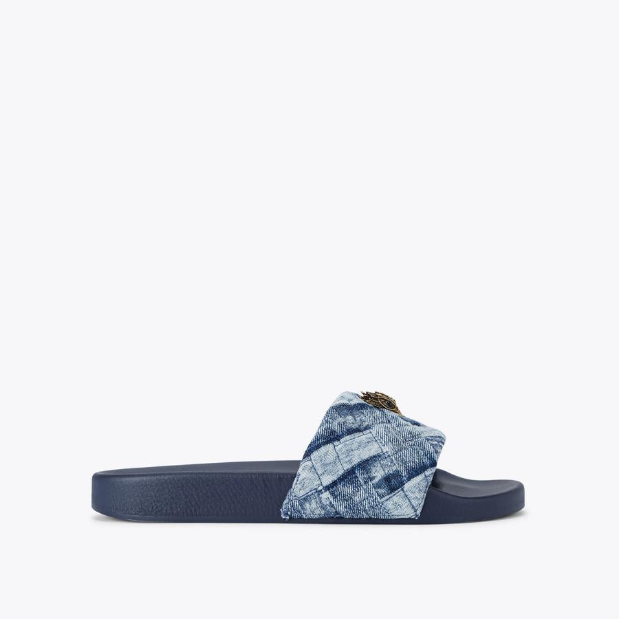 Kurt Geiger Meena Eagle Slide – Blue Denim