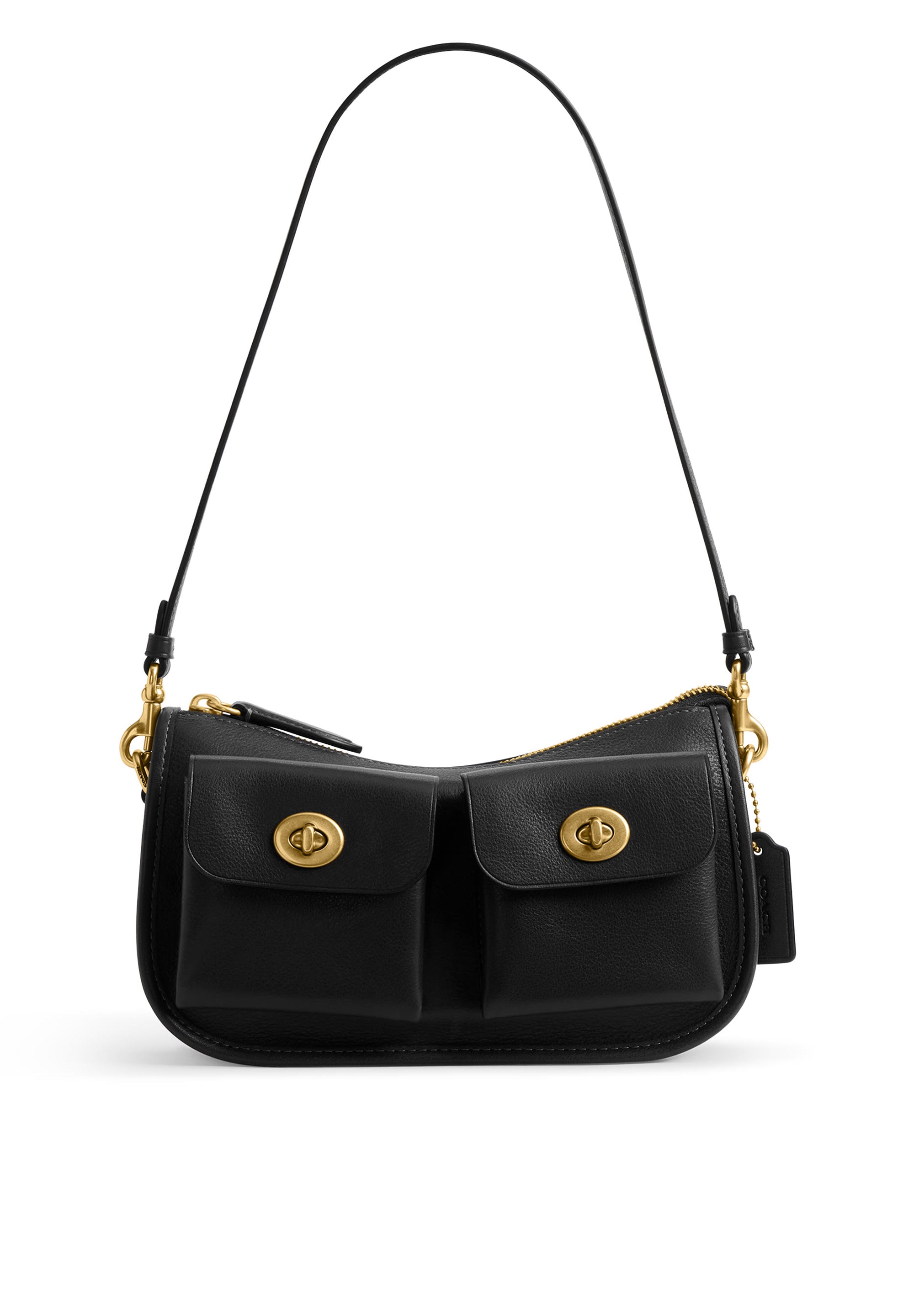 Coach Twin Turnlock Waverly Bag – Black
