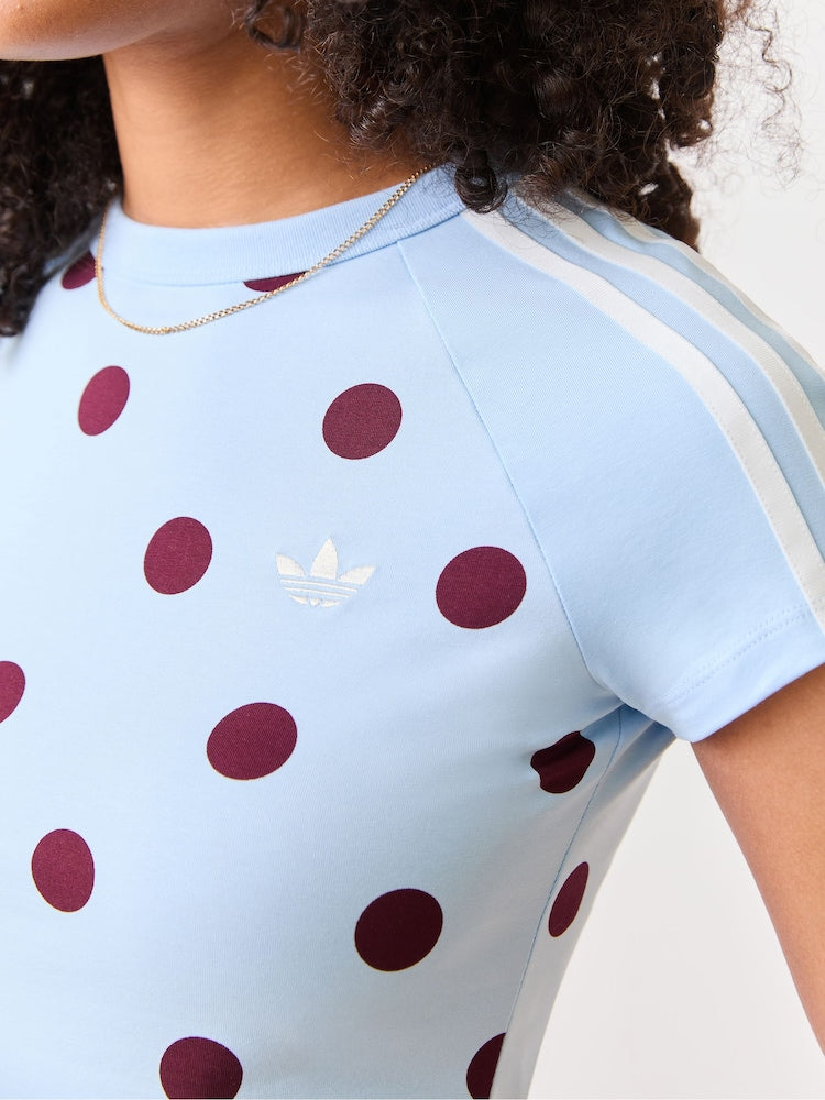 adidas Originals Slim Fit Cali Tee – Clear Sky