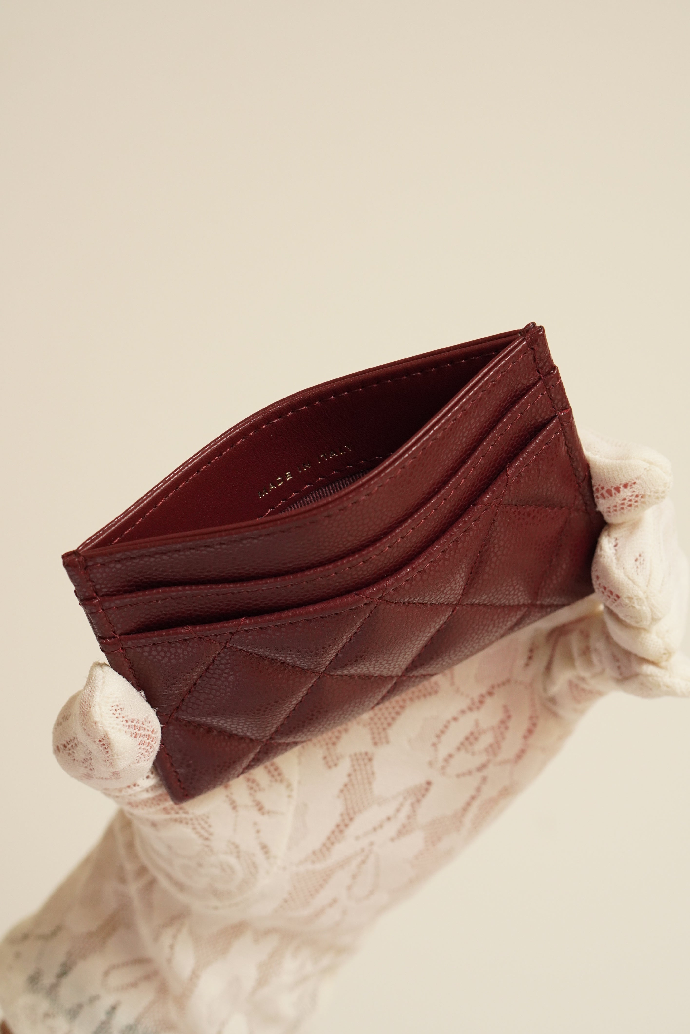 CHANEL Classic Card Holder – Burgundy