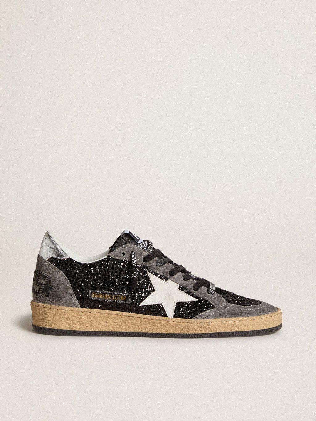 Golden Goose ballstar Black & Grey Glitter Sneakers