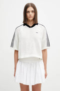 adidas Originals Knitted Crochet Polo – Off White / Black