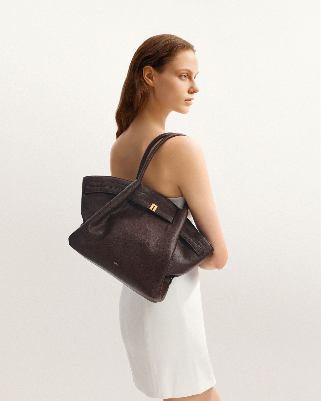 JW PEI Hana Medium Tote Bag – Dark Brown