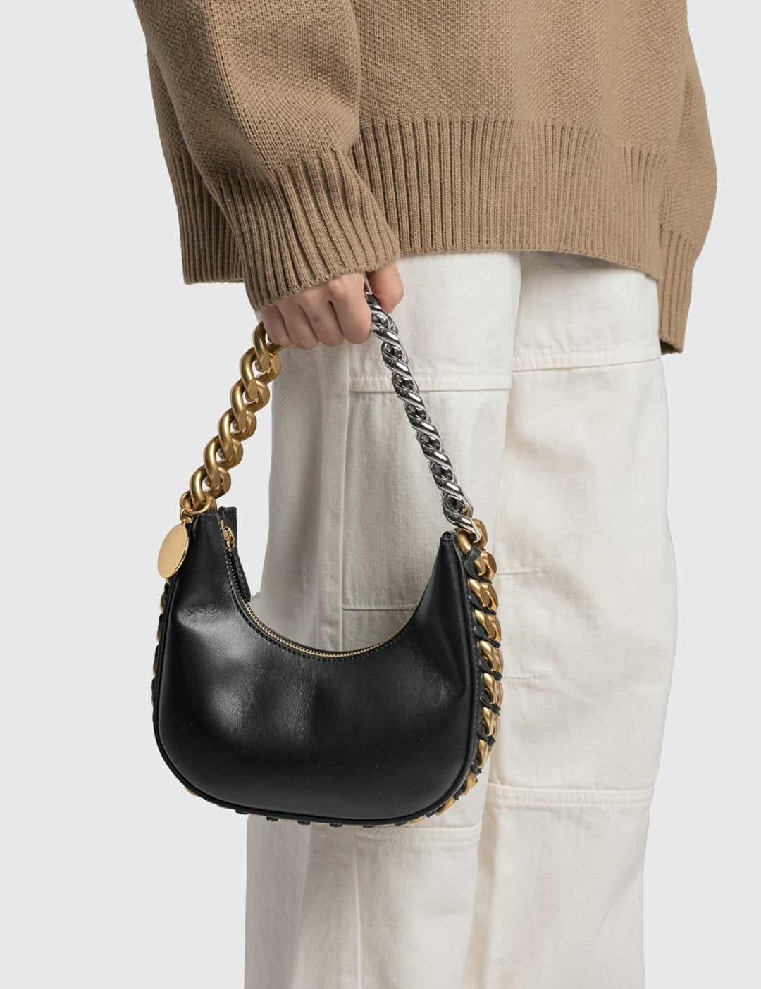 Stella McCartney Frayme Shoulder Bag – Black