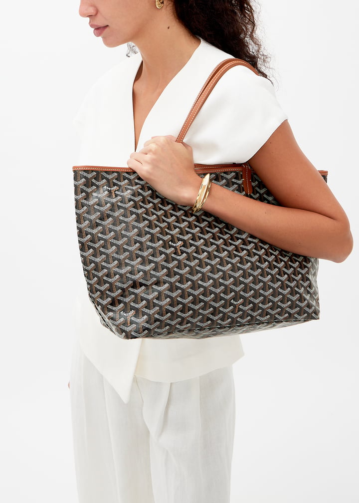 Goyard Saint Louis PM Tote Bag – Black & Tan