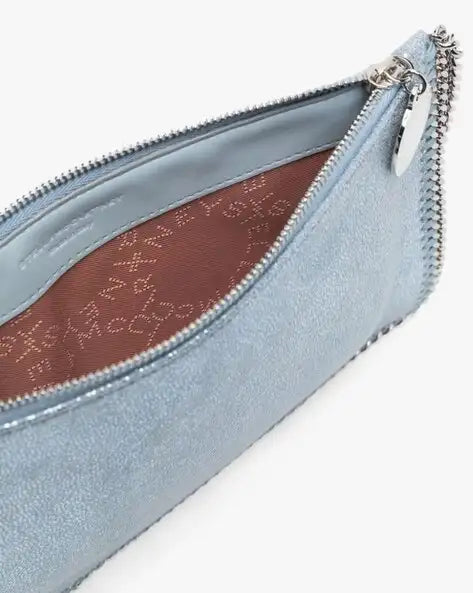 Stella McCartney Falabella Pochette Shoulder Bag – Silver blue