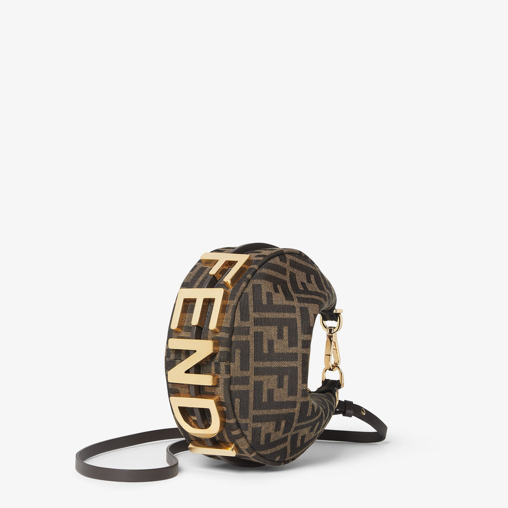 Fendi Fendigraphy Mini FF Jacquard Bag – Brown