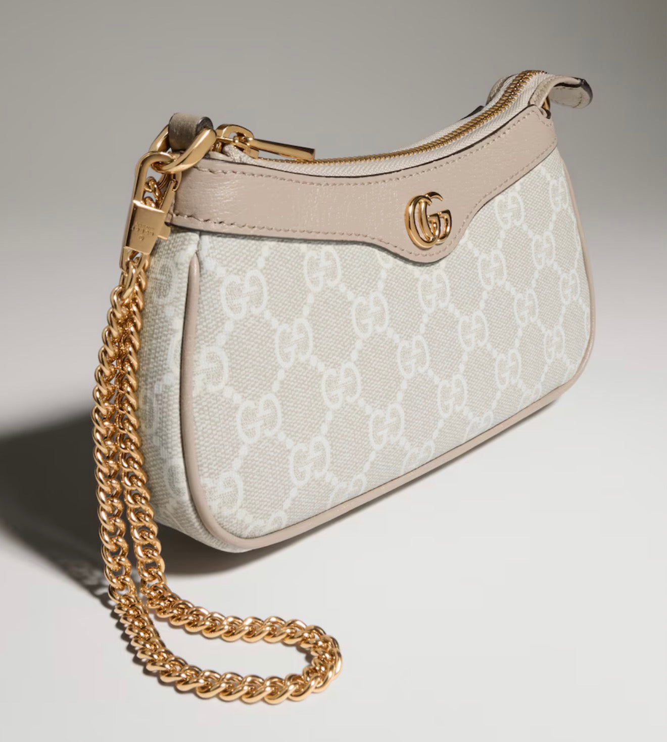 Gucci Ophidia Mini leather-trimmed shoulder bag