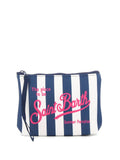MC2 Saint Barth Aline Striped Pouch – Navy / White / Pink