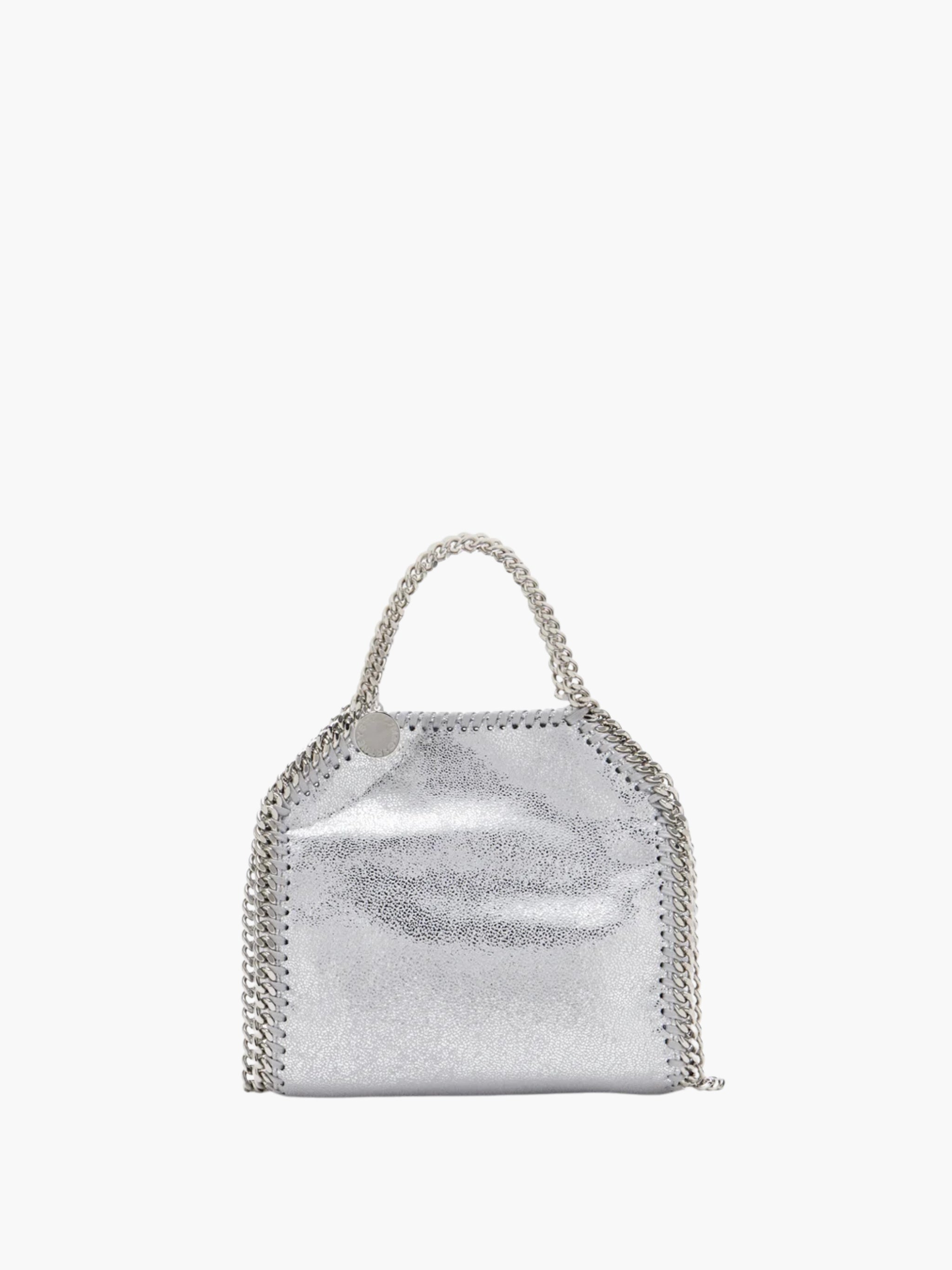 Stella McCartney Falabella Tiny Tote Bag – Silver