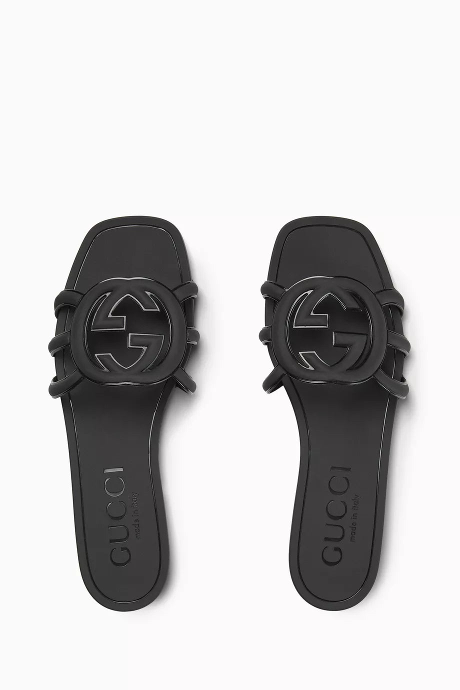 Gucci Interlocking G Slide Sandal – Black