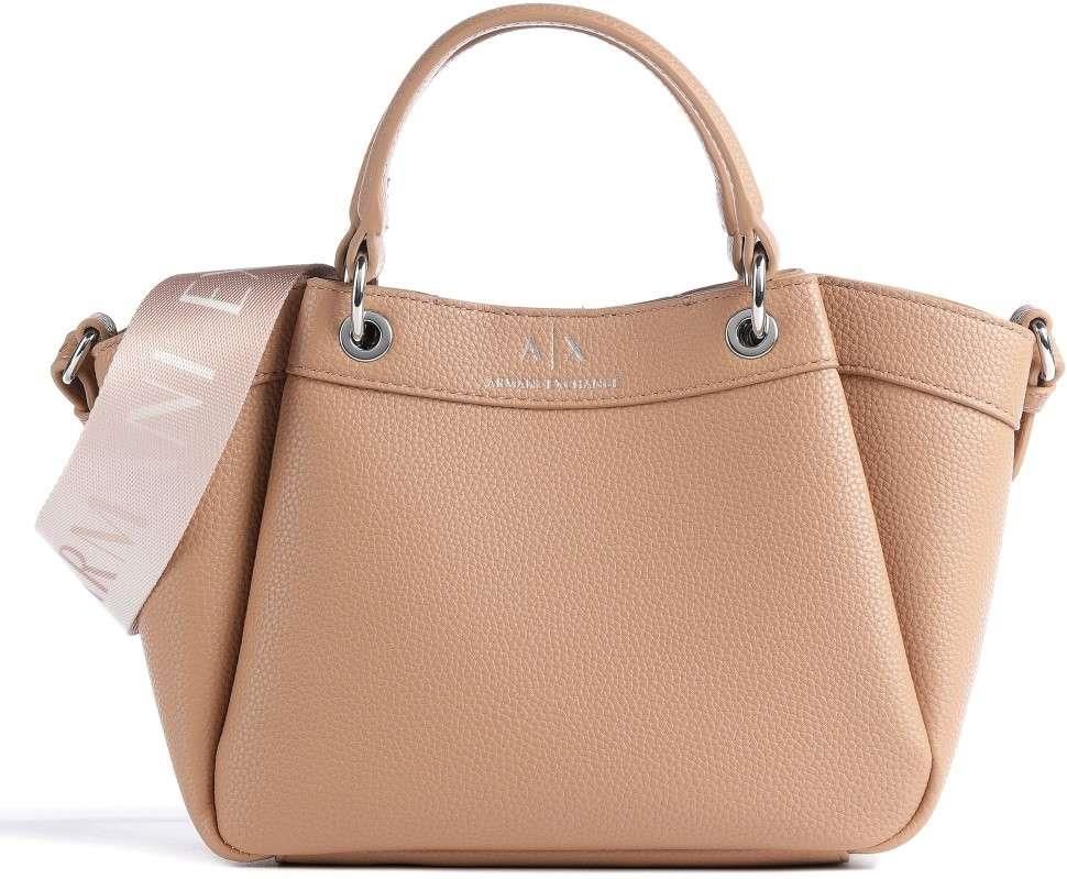 Armani Exchange Double Handle Bag – Beige