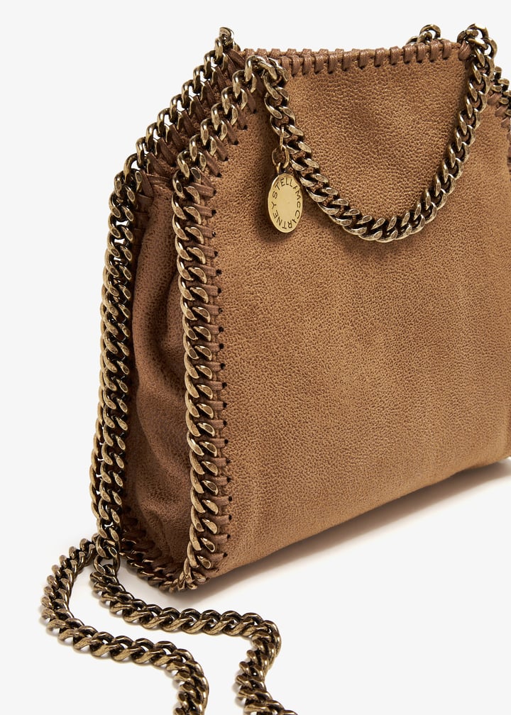 Stella McCartney Falabella Mini Tote Bag – Brown Suede