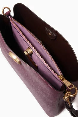 Coach Willow Shoulder Bag in Colorblock – Wine