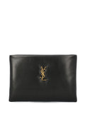 Saint Laurent Cassandre Large Pouch – Black