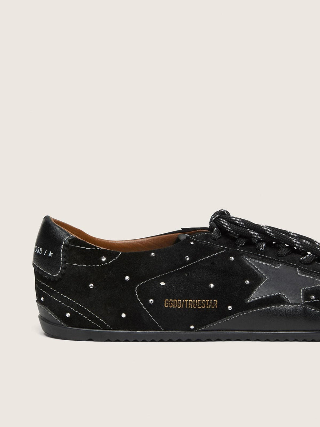 Golden Goose Super-Star Sneakers – Black Suede & Studs