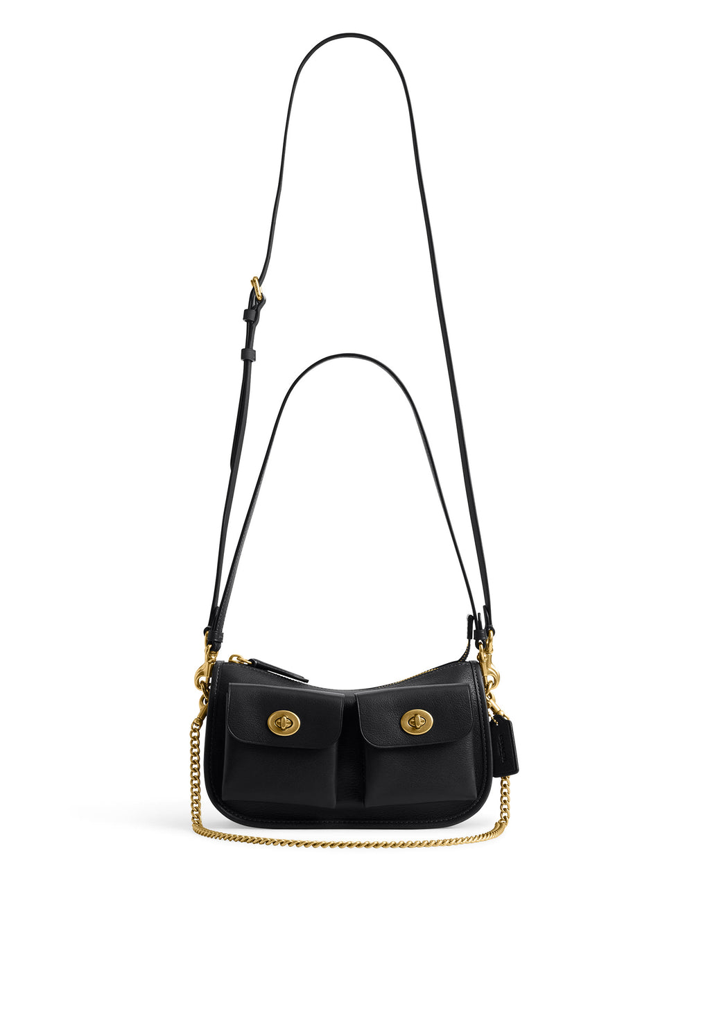 Coach Twin Turnlock Waverly Bag – Black