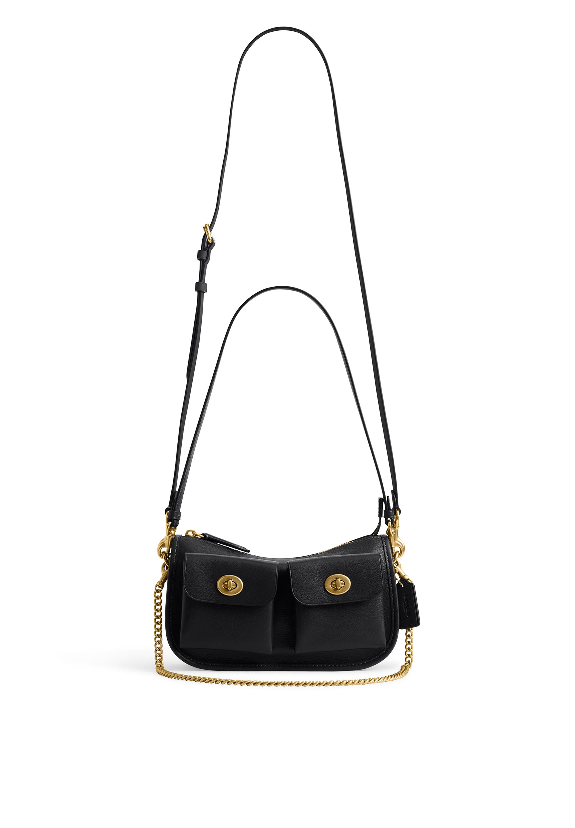 Coach Twin Turnlock Waverly Bag – Black