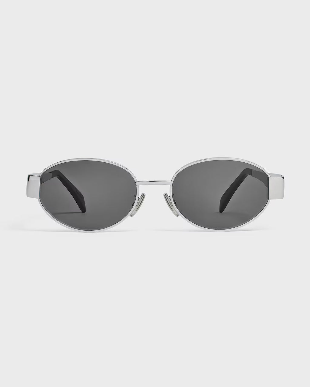 CELINE Triomphe Metal 01 Sunglasses – Silver / Smoke