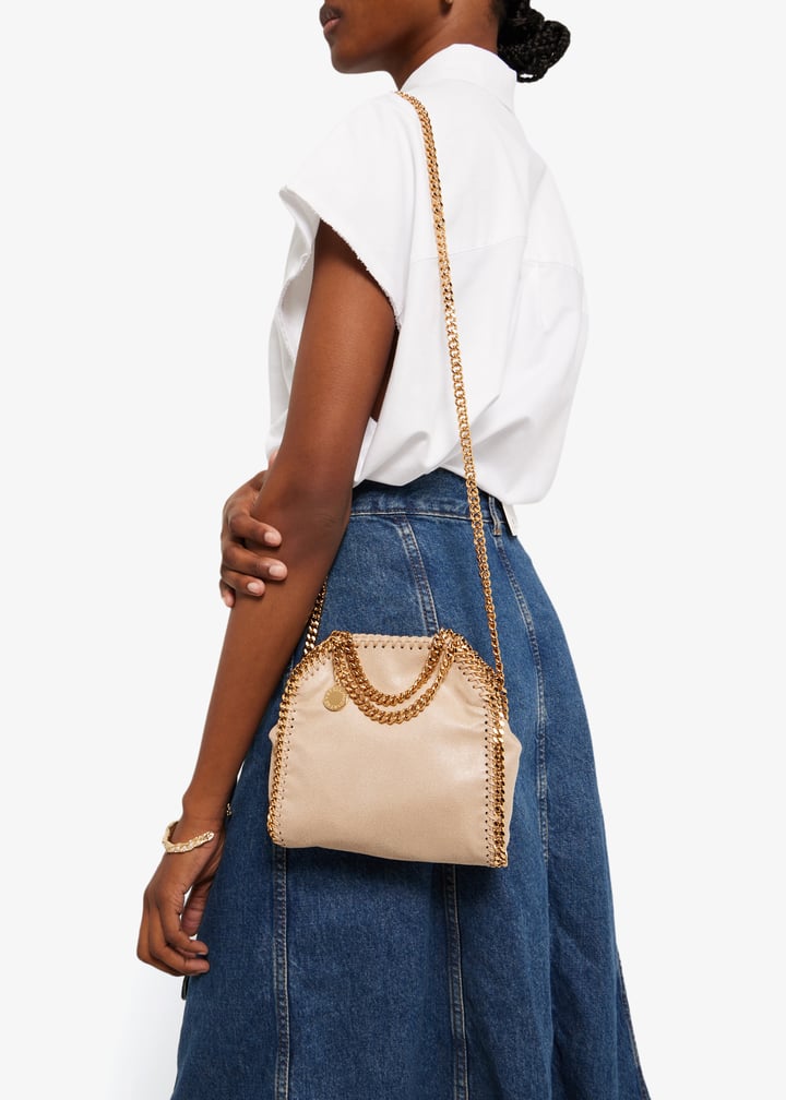 Stella McCartney Falabella Tiny Tote Bag – beige