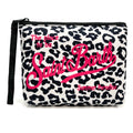 MC2 Saint Barth Aline Leopard Pouch – White / Black / Fuchsia