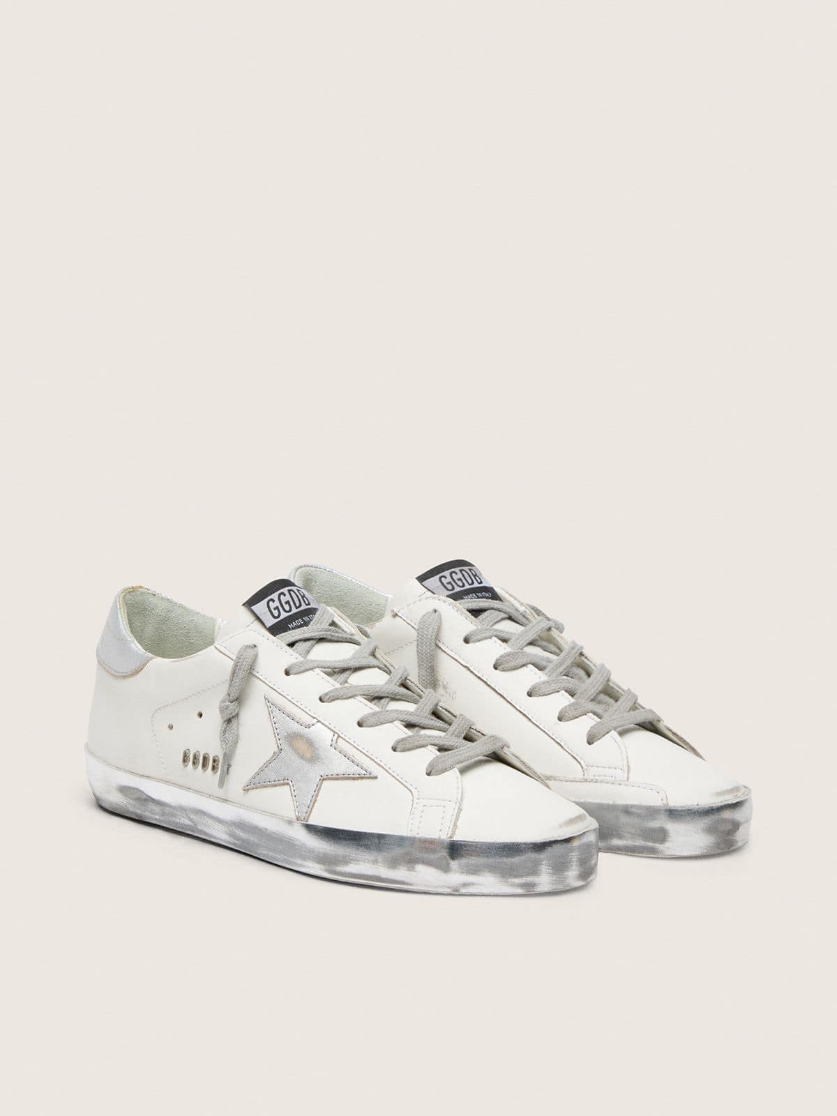 Golden Goose superstar White & Silver Star Sneakers