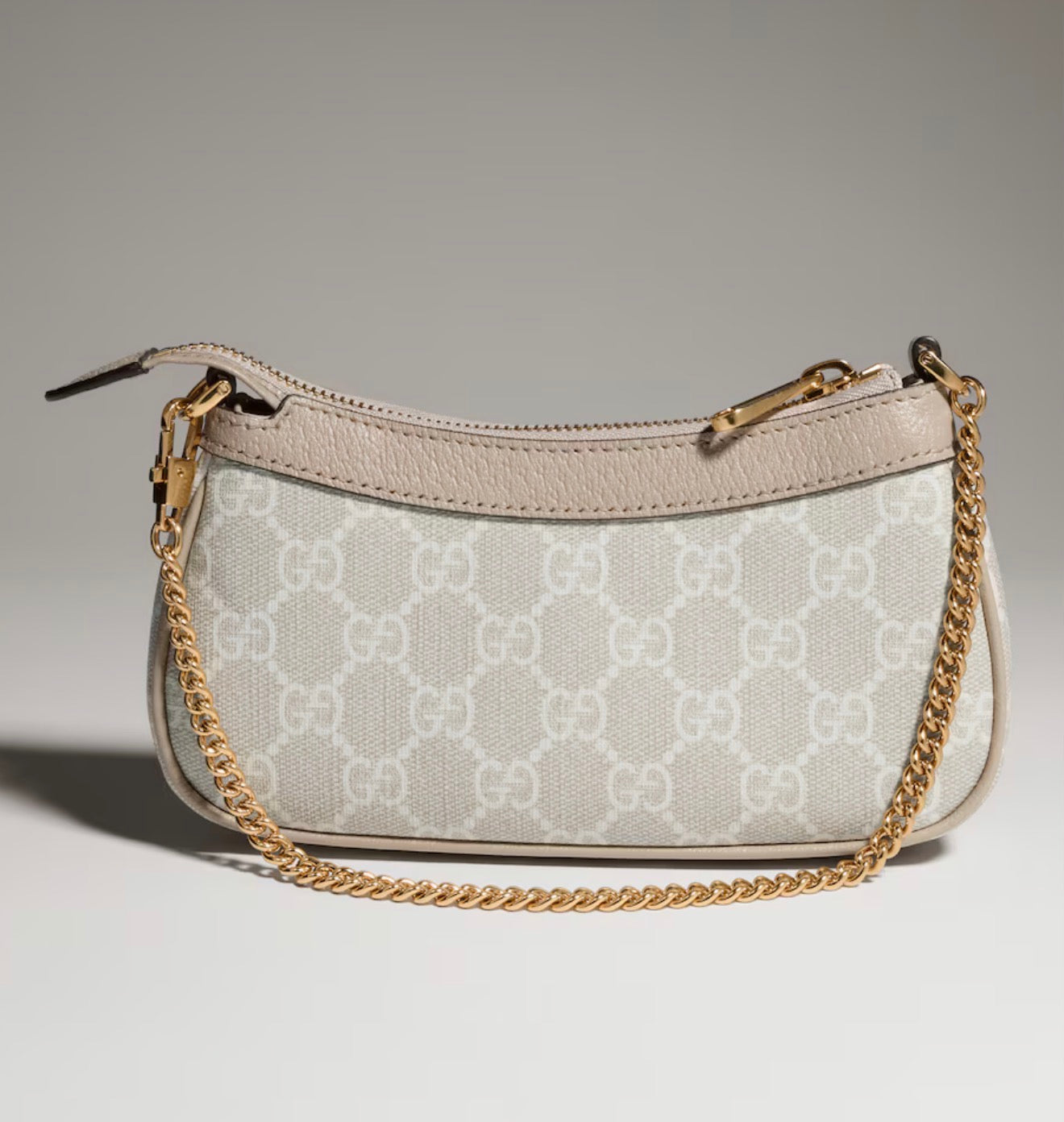 Gucci Ophidia Mini leather-trimmed shoulder bag