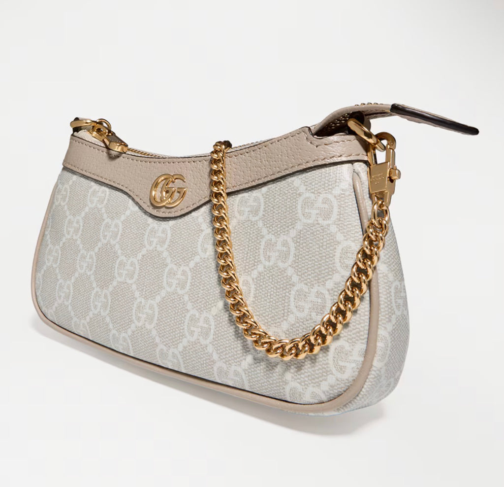 Gucci Ophidia Mini leather-trimmed shoulder bag